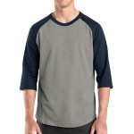 Sport Tek Heather Grey/Navy