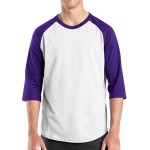 Sport Tek White/Purple