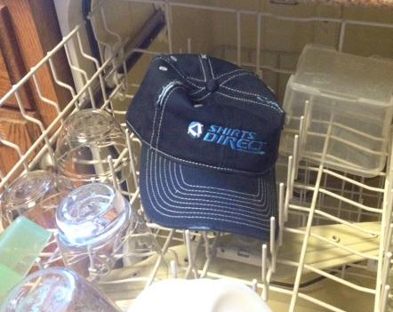 Clean your hat in the dishwasher