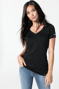 Ladies Custom Logo V-Neck