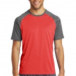 Sport Tek Scarlet Heather/Graphite Heather