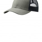 Port Authority Heather Grey/Rich Navy