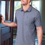 TravisMathew Oceanside Heather Pocket Polo